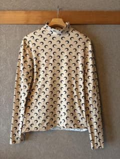 MARINE SERRE ムーンハイネックトップス正規品BORDERLINE