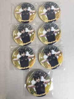 C-409 未開封 ホロスターズ 夜十神封魔 ホログラム缶バッジ 7個セット