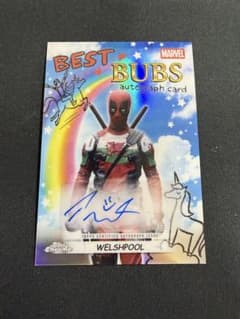 Topps Chrome Marvel Deadpool 直筆サインカードのサムネイル