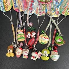 激レア ご当地キティ 根付ストラップ 宮城限定 秋田限定 平成レトロ