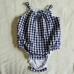 GAPBaby ロンパース　ネイビー×ホワイト　美品　80cm　￥600のサムネイル