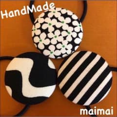 【送料込】 ＊北欧柄＊ハンドメイド ヘアゴムセットBのサムネイル