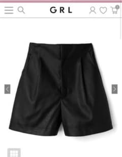 GRL レザーパンツ ショートパンツ ハイウエストのサムネイル