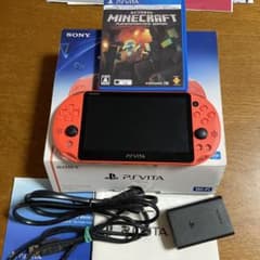 ［美品］PSVITA ネオンオレンジ PCH-2000  本体 ➕マインクラフトのサムネイル