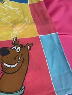 ☆ビンテージシーツ　スクービードゥー　生地 スクービードゥー SCOOBIE DO ヴィンテージシーツ 生地 布 - メルカリ