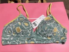 une nana coolブラジャーセットショーツ2枚 花柄 グリーン Lサイズのサムネイル