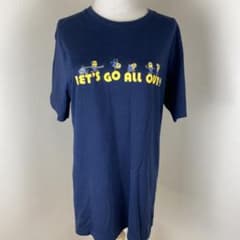 UNIQLO 미니언 LET'S GO ALL OUT! T셔츠 네이비