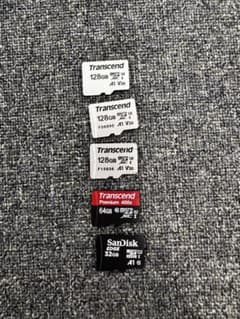 microSDカード Transcend 128GB×3枚他 計5枚セットのサムネイル