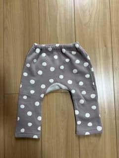ベビー パンツ 70-80cm ドット柄 くま耳付きのサムネイル