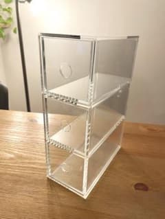 【サノ様専用】（無印良品）※傷あり：アクリル小物収納・３段のサムネイル