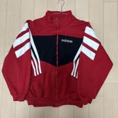 adidas ジップアップジャケット レッドのサムネイル