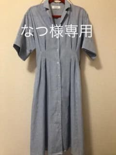 ストライプロングシャツワンピース　Mのサムネイル
