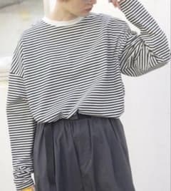 未使用★journal standard luxe ボーダーbigプル グレー Journal standard luxe テンジクボーダーBig-プルオーバー - メルカリ