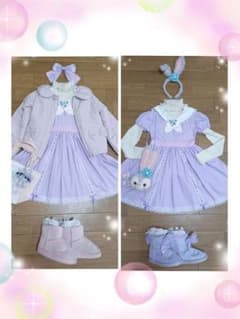 130～140㎝相当美品3点セット♪ステラルーセーラーワンピ+メゾピアノアウターのサムネイル
