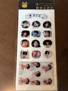【新品未開封】BTS 立体ステッカーセット 14枚入りのサムネイル