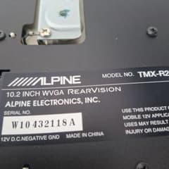 ALPINE TMX-R2200 フリップダウンモニターのサムネイル