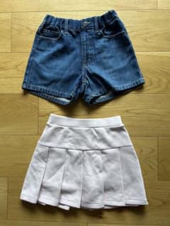 【未使用】120 UNIQLO ハーフパンツ スカートのサムネイル