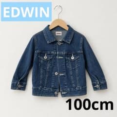 美品　EDWIN キッズ デニムジャケット Gジャン　アウター　デニム