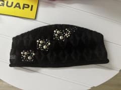 フィリックス着用 ATIISSU ニット帽 ブラック スタッズ装飾のサムネイル