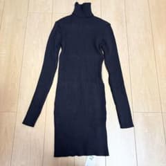 Dazy タートルネックリブ編みロングワンピースのサムネイル
