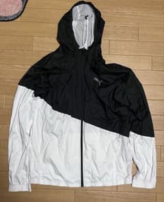 桂*剛様 PUMA ウィンドブレーカー ブラック×ホワイトのサムネイル