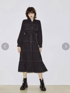 jouetie  カラーステッチミリタリーティアードワンピースのサムネイル