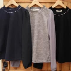 マジェスティックレゴン 異素材切り替えブラウスのサムネイル