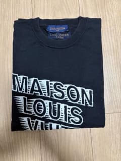 限定値下げ　メゾンロゴ刺繍シルク混ニットM LOUIS VUITTON 美品 ルイヴィトン メゾンロゴ刺繍シルク混ニット M LOUIS VUITTON