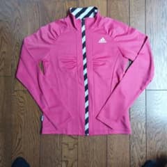 adidas レディース ジャージ ジャケット ピンクのサムネイル