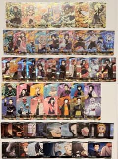 鬼滅の刃 日輪バトルスラッシュ UR SR R C コンプリート 56種類のサムネイル