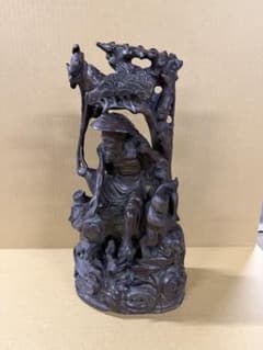 「L227」長期保管品 端麗 古唐木一刀彫 翁稚児漁風景像 中国置物 L227」長期保管品 端麗 古唐木一刀彫 翁稚児漁風景像 中国置物 - メルカリ