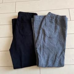ユニクロ レギンス パンツ黒とグレーセットのサムネイル