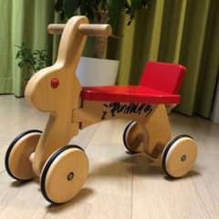 日本製⭐️ KOIDE（コイデ）ラビット　木製四輪車⭐️のサムネイル
