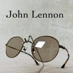 John Lennon 선글라스 보스턴 브라운 렌즈 골드 프레임