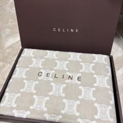 セリーヌ　綿膝掛け　新品未使用　140×70cm