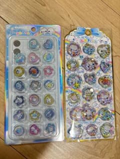 あわわちゃん ウォーター おはじきシール2枚セットのサムネイル