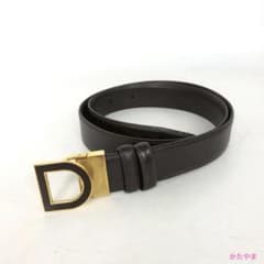 dunhill ダンヒル レザーベルト Dバックル ブラウン メンズ ブランドのサムネイル