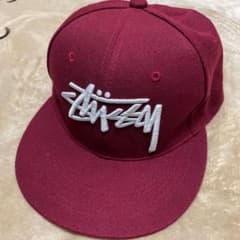 stussy キャップ　バーガンディのサムネイル