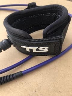 ②TLS サーフボードリーシュコード 黒・紫　6ftのサムネイル