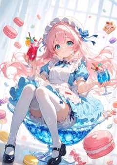 A0104 かわいい AIイラスト アニメ A4ポスター - メルカリ