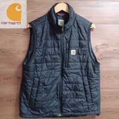 Carhartt ギリアムベスト 中綿 L 黒 レインディフェンダー - メルカリ