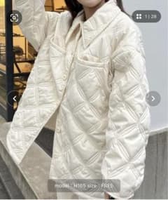 big collar quilting jacketのサムネイル