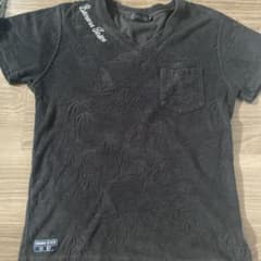 BANANA SEVEN Vネック Tシャツ ブラックタオル生地のサムネイル