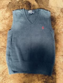 美品★Polo ラルフローロン ネイビー Vネック ベストのサムネイル