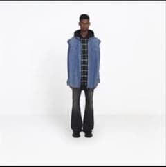 I*s様 BALENCIAGA 19SS デニム ベスト ツインセット フーディ BALENCIAGA 19SS デニム ベスト ツインセット フーディ - メルカリ