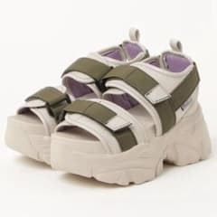 新品　YOSUKE ヨースケ サンダル スポサン 厚底 レディース 22cm