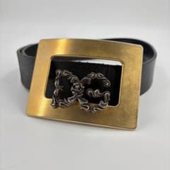 DOLCE&GABBANA ドルガバ　ベルト 幅広 バックル　y2k