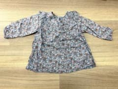 長袖　女の子　サイズ80 H&M 花柄ブラウス サイズ70-80cmのサムネイル