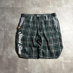 archive NESTA checked wide baggy shortsのサムネイル