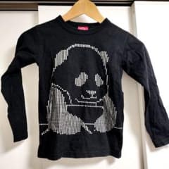 OJICO 長袖カットソー 8A パンダ ブラックのサムネイル